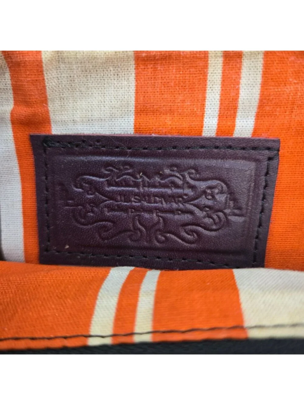 JL Saldivar Leather Embossed Clutch Wristlet Purse